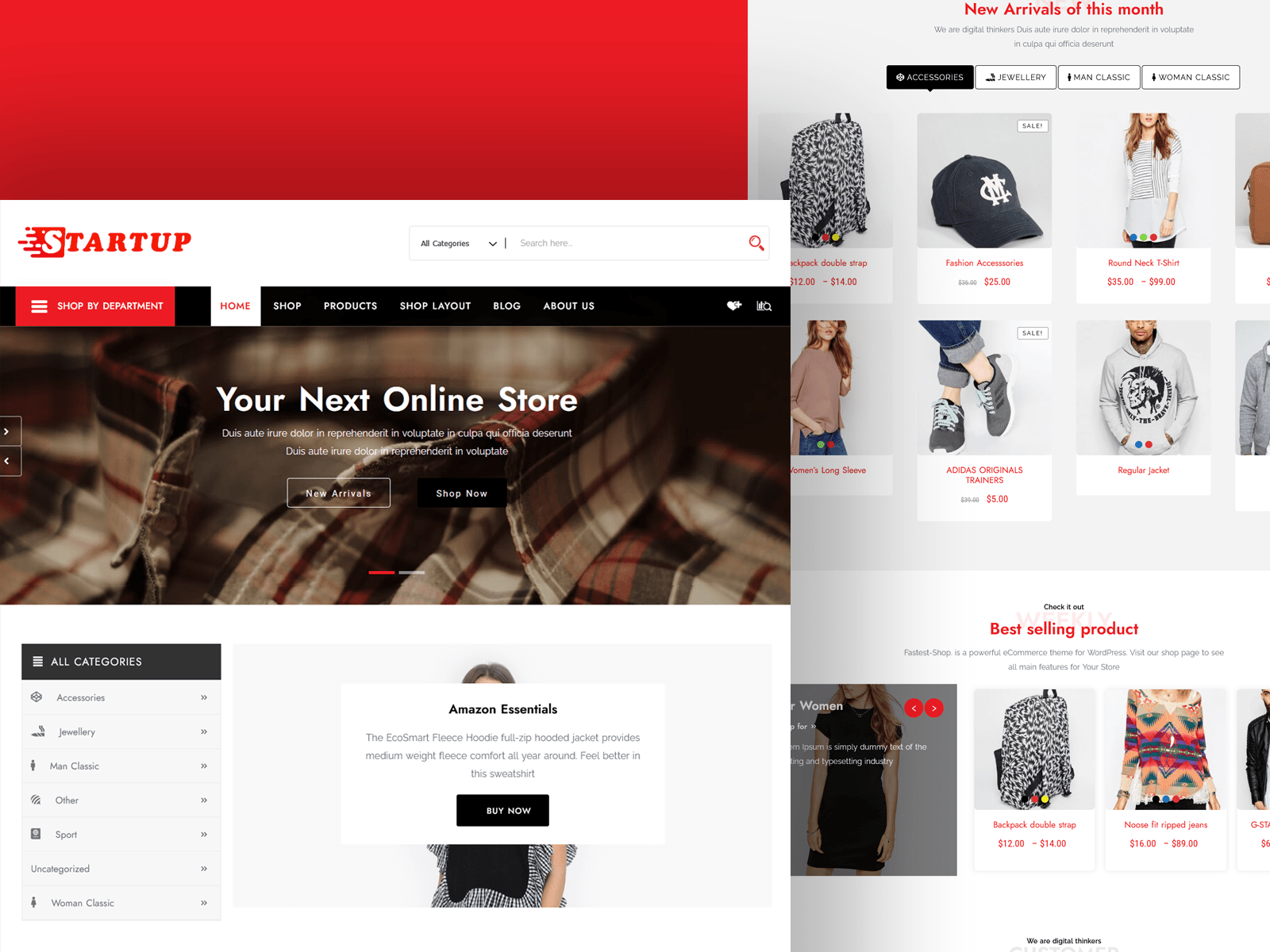 StartupShop: A Responsive WooCommerce Theme for Watch and Retail Stores